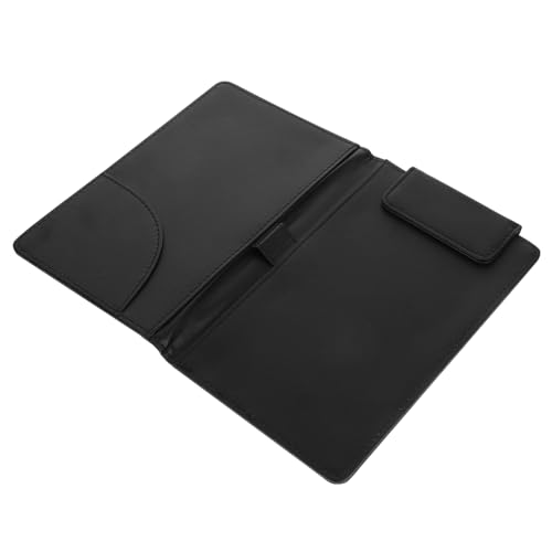 CHILDWEET Multifunktionsplatine buchhaltung buchhalterung Schreibunterlage dokumentenmappe brieftasche Klemmbretthalter Planke Tafel Rechnungen Zwischenablage Hochwertiges PU-Leder Black von CHILDWEET