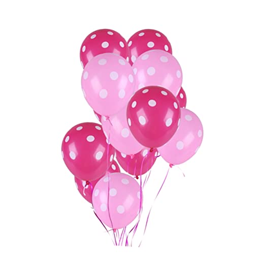 CHILDWEET Polka Dot Latexballons Rosarot Und Pink Perfekte Dekoration Für Hochzeiten Geburtstagsfeiern Und Partys Langlebig Und Farbenfroh von CHILDWEET