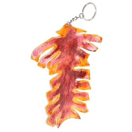 CHILDWEET Simuliertes Tintenfischmodell Schlüsselbänder Lustige Schlüsselanhänger Essen Schlüsselanhänger Zum Grillen Herz-schlüsselanhänger Schlüsselband Plüsch Schlüsselanhänger Kette Pvc von CHILDWEET