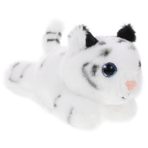 CHILDWEET Tiger-Modelle tierkostüme pummeluff Kuscheltier geburtstagseinladungen lauch Kuscheltier Party Dekoration kreatives Tierornament Stofftiermodell weißer Tiger Plüsch von CHILDWEET