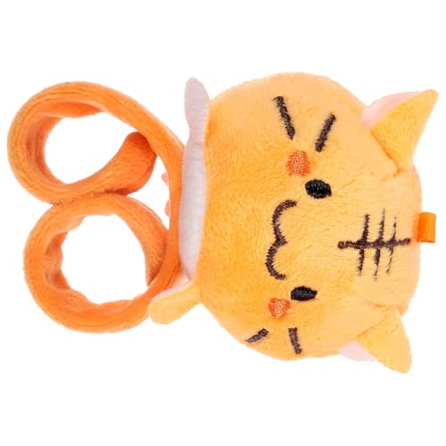 CHILDWEET Tigerkatzen-Sexring Umarmungsarmband Löwen-Armband halloween goodies halloween safe toy Handring spielzeuge Bänder mit Tiermuster Cartoon-Slap-Armbänder PP Baumwolle Orange von CHILDWEET