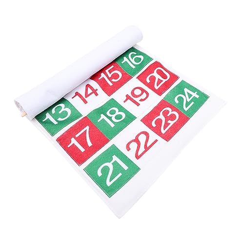 CHILDWEET Weihnachts-Countdown hängt Kalender Christbaumschmuck Dekoration Weihnachtsaufkleber Girlande countdown calender weihnachtsmotiv Wandschmuck Weihnachtsdekore Weihnachtsschmuck Holz von CHILDWEET