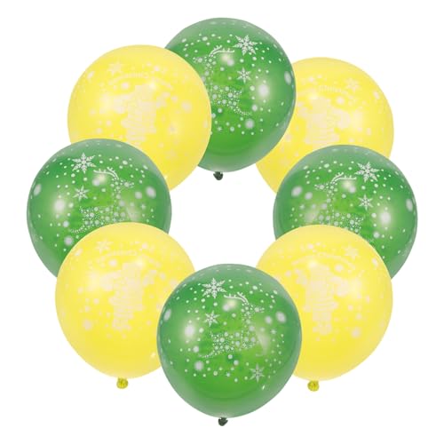 CHILDWEET Weihnachts Latexballons Set Bunte Druckballons Für Weihnachtsfeiern Partydekorationen Und Festliche Ornamente Muster Assortiert von CHILDWEET