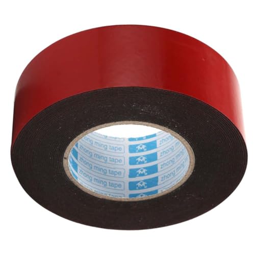 CHILDWEET doppelseitiges klebeband double sided tape klebeband doppelseitig doppelseitiges-klebeband klebefolie doppelseitig black tape klebeband hitzebeständig Klebeband für auto rot von CHILDWEET