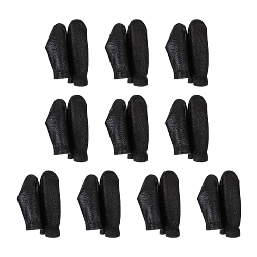 CHIZISX 5 Sets/10 Sets Leder Fingerhut Fingerschutz Daumen Und Zeigefinger Fingerhut/Schutz Für Handnähen Handarbeiten von CHIZISX