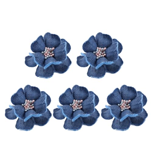 CHIZISX 5pc Korea Stoff Blumen Kleidung Hüte Kleid Dekoration Haar Zubehör Scrapbooking Handwerk Liefert von CHIZISX