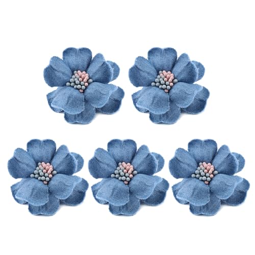 CHIZISX 5pc Korea Stoff Blumen Kleidung Hüte Kleid Dekoration Haar Zubehör Scrapbooking Handwerk Liefert von CHIZISX