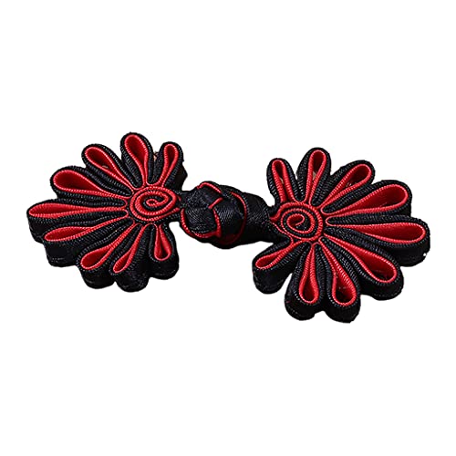 CHIZISX Chinesische Blumenform für Froschknopf, traditionelles chinesisches Handwerkszubehör, Zopfstrick, für Froschknopf, Knoten, F von CHIZISX