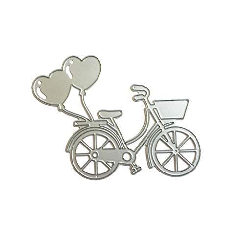 CHIZISX Fahrrad Ballon Metall Stanzformen Schablone Scrapbooking Album Stempel Papier Karte Prägung von CHIZISX