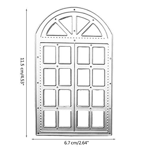CHIZISX Metall Stanzformen, Fenster Metall Stanzformen, Stempel Schablonenform zum Prägen von Scrapbooking Dekorationen von CHIZISX