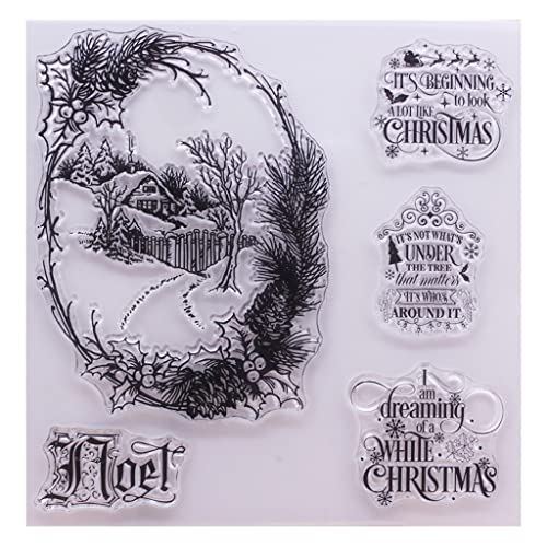 CHIZISX Siegelstempel,Weihnachten Silikon klar Siegel Stempel Scrapbooking Prägung Fotoalbum von CHIZISX