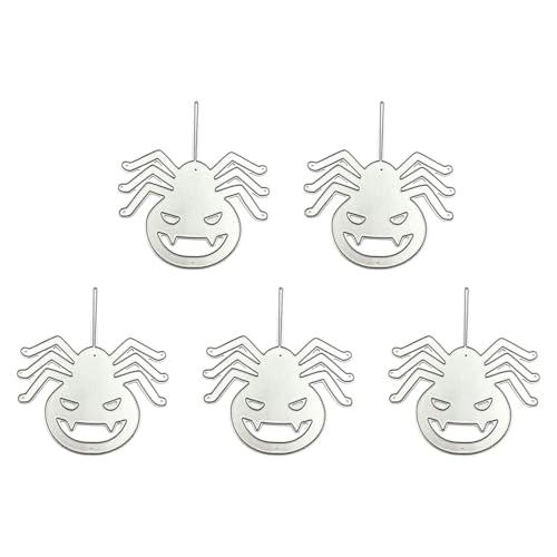 CHIZISX Stanzformen aus Metall, 5 Stück/Set, Halloween Metallstanzformen, Geister Stanzformen für Scrapbooking, Fotopapier, Kartendekorationen von CHIZISX