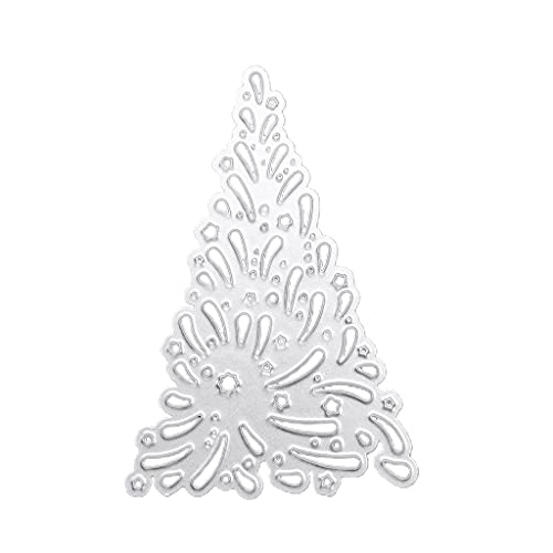 CHIZISX Weihnachtsbaum Metall Stanzformen Schablonen Scrapbooking Album Papier Karte Vorlage Form Prägung Dekoration von CHIZISX