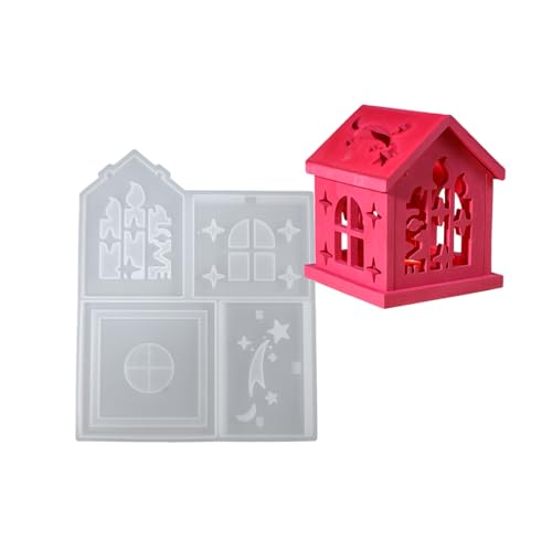 Modisches Haus, stabiles Silikon-Schlüsselanhänger-Form-Set, Bastelbedarf, Epoxidharz, Buchstaben-Anhänger zum Personalisieren von Schmuck Modisches Haus, stabiles Silikon-Schlüsselanhänger-Form-Set, Bastelbedarf, Epoxidharz, Buchstaben-Anhänger zum Personalisieren von Schmuck von CHIZISX