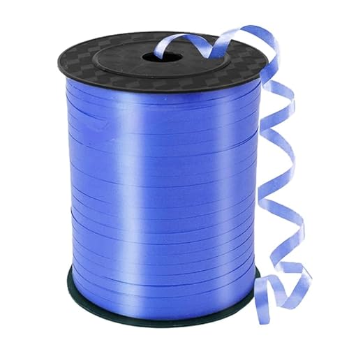 CHJENYI 450 Meter/500 Yard Schleifenband, Balloon Ribbon Curling Band-Ballon Schnur,Geschenkband,Weihnachten Neujahr Partydeko,Basteln, Hochzeitsdeko,Geschenkverpackung (Blau) von CHJENYI