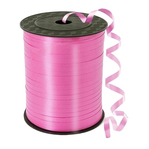 CHJENYI 450 Meter/500 Yard Schleifenband, Balloon Ribbon Curling Band-Ballon Schnur,Geschenkband,Weihnachten Neujahr Partydeko,Basteln, Hochzeitsdeko,Geschenkverpackung (Rosa) von CHJENYI