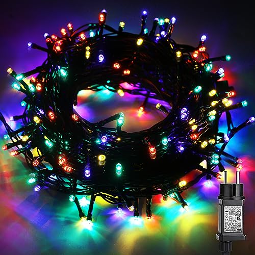 Lichterkette außen, 200 LED Bunt Lichterkette mit Stecker, 20M weihnachtsbeleuchtung außen and Innen für weihnachtsdeko aussen Garten Hochzeit Party Schlafzimmer Balkon Wand von CHOIGN