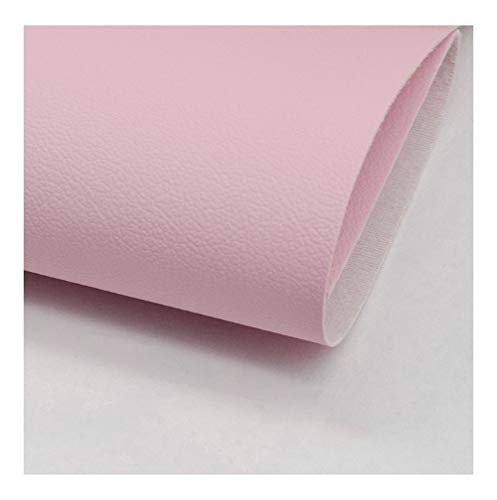 CHOUXUANGA Kunstleder Kunstleder Faux PU-Vinyl-Lederstoff, Kleidung, Polsterstoff, Litschistoff, Leinwand, Rückenpolsterstoffe, Meterware – Rosa(1.38x10m) von CHOUXUANGA