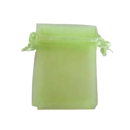 CHOUXUANGA Organzabeutel, Bonbonbeutel, 20x30cm Organzabeutel 50 Stück Schmuckverpackung Display Schmuckbeutel Geschenkbeutel for Hochzeit Kordelzug Tasche Frau Reise Aufbewahrungstasche(Light Green) von CHOUXUANGA