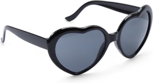 CHPN - Herzen Sonnenbrille - Herzgläser - Herzgläser - Hartshaped Sonnenbrille - Herzen Sonnenbrille - Festivalgläser - Partygläser - Partygläser - Hüftgläser - Schwarz von CHPN