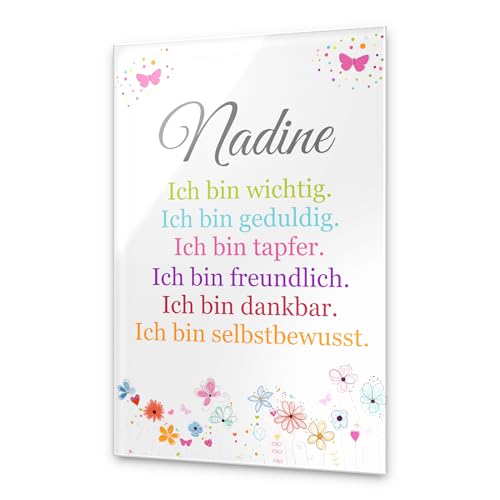 CHRISCK design Affirmationen Wandbild - Bilder Kinderzimmer - Deko Babyzimmer Jungen Mädchen - Achtsamkeit & Selbstbewusstsein stärken Kinder - Alternative Affirmationskarten & Affirmationsposter von CHRISCK design