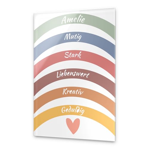 Kinderbilder mit Affirmationen - Geschenkidee Geburtstag Geburt Taufe Babyparty - hochwertige Alternative Affirmationskarten o. Affirmationsposter - Mutmach Bilder Kinderzimmer Jungen & Mädchen von CHRISCK design