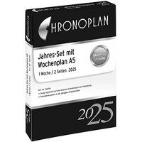 CHRONOPLAN Kalendereinlage 2025 Jahres-Set A5 von CHRONOPLAN