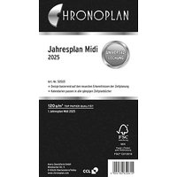 CHRONOPLAN Kalendereinlage 2025 Jahresplan Midi (9,6 x 17,2 cm) von CHRONOPLAN