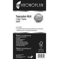 CHRONOPLAN Kalendereinlage 2025 Tagesplan Midi (9,6 x 17,2 cm) von CHRONOPLAN