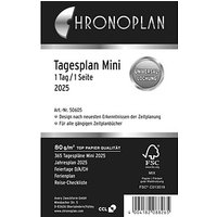 CHRONOPLAN Kalendereinlage 2025 Tagesplan Mini (7,9 x 12,5 cm) von CHRONOPLAN