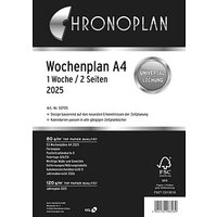 CHRONOPLAN Kalendereinlage 2025 Wochenplan A4 von CHRONOPLAN