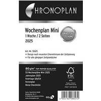 CHRONOPLAN Kalendereinlage 2025 Wochenplan Mini (7,9 x 12,5 cm) von CHRONOPLAN