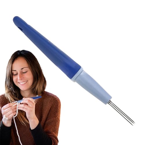 CHROX Filznadeln, Nadelfilzstift, 3-polige Stift-Stickstanznadel, Filzwerkzeuge zum Herstellen wunderschöner Filztiere und -muster von CHROX