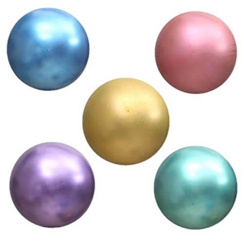 CHSYOO 5 x Durchmesser 90cm Riese Metallisch ballons, Latex riesige Luftballon rund Dekoration für Hochzeit Geburtstag Babyparty Kinder Party, Lila Blau Grün Golden Roségold von CHSYOO