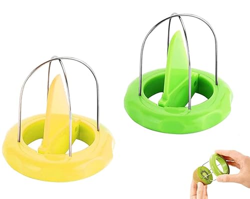 2 Stück Kiwi Cutter Peeler，Kiwi Schäler Obst，für Kiwi und Zitrone Schneidehilfe. von CHUANGOU