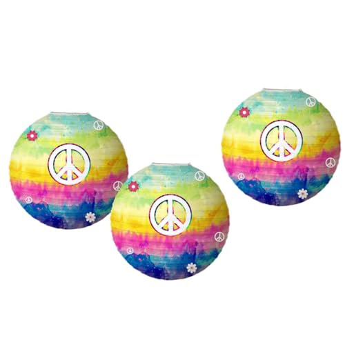 3 Pcs Tie Dyed Chinese Japanese Party Decorations Tie Dye Party Supplies Classroom Hanging Ceiling Decorations von CHUANGOU