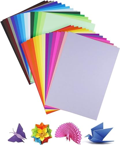 60 Blatt - 180g A4 Tonpapier Bunt, Bastelpapier Buntes Papier Druckerpapier - 30 Farben von CHUANGOU