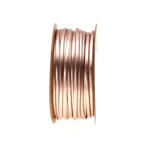 CHUYIX Geflochtene PU Ledersch 15M 2mm Lederschnur Glitter Metallic Schnur Seil Elastische Schnüre Stretch Cord Band Metallic für DIY Halskette Armband Schmuckherstellung Lederband von CHUYIX