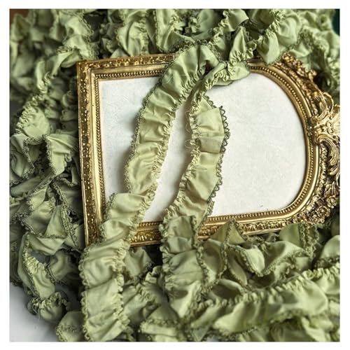 CHUYIX Rüschenband 5m Baumwolle Plisseeband Vintage Spitze Mit Rüschenbesatz Lange Blumen Bordüre DIY Handwerk Zierband Baumwolle für Lolita Kostüm Mädchen Kleid Haustier Kleidung Kleidungsdekor CHUYIX Rüschenband 5m Baumwolle Plisseeband Vintage Spitze Mit Rüschenbesatz Lange Blumen Bordüre DIY Handwerk Zierband Baumwolle für Lolita Kostüm Mädchen Kleid Haustier Kleidung Kleidungsdekor von CHUYIX