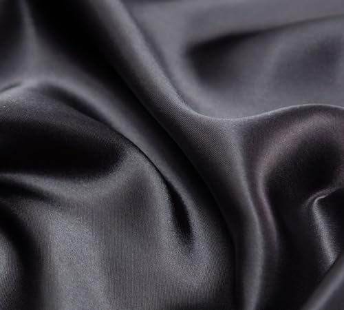 CHUYIX Seidiger Satin Stoff 2m Seiden-Dupionseide-Stoff am laufenden Gaze Stoff Hochzeit Dekoration Hochzeit Dekoration Für Abendmode Blusen Und Kleidern Brautmode Seidiger Satin Stoff von CHUYIX