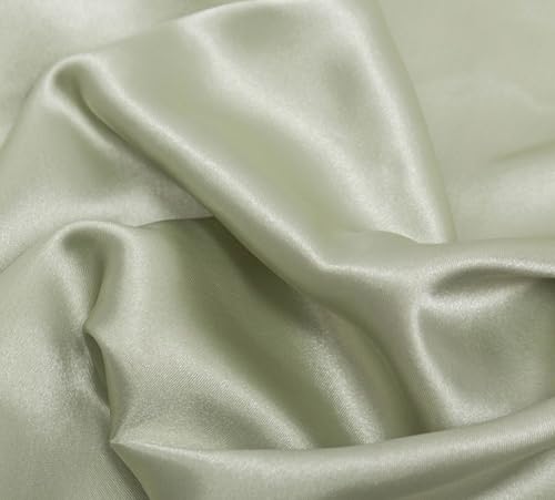 CHUYIX Seidiger Satin Stoff 2m Seiden-Dupionseide-Stoff am laufenden Gaze Stoff Hochzeit Dekoration Hochzeit Dekoration Für Abendmode Blusen Und Kleidern Brautmode Seidiger Satin Stoff von CHUYIX