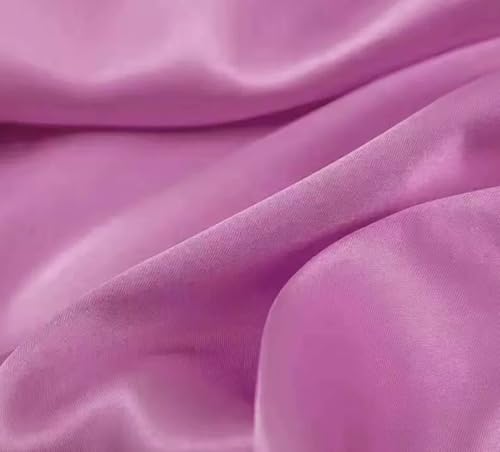 CHUYIX Seidiger Satin Stoff 2m Seiden-Dupionseide-Stoff am laufenden Gaze Stoff Hochzeit Dekoration Hochzeit Dekoration Für Abendmode Blusen Und Kleidern Brautmode Seidiger Satin Stoff von CHUYIX