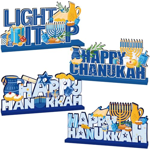 Chanukkah-Partyzubehör aus Holz von CHYAGCLT