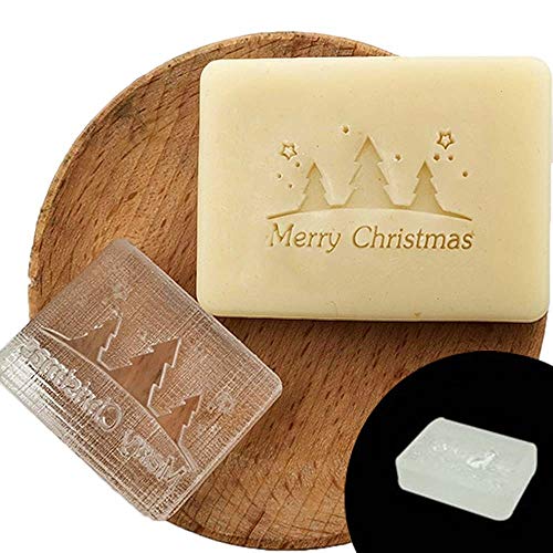 CHZIMADE Weihnachtsdruck Seifenform Weihnachten Acryl Handgemachte Seife Kapitel für DIY Weihnachten Papier Stempel 3 von CHZIMADE