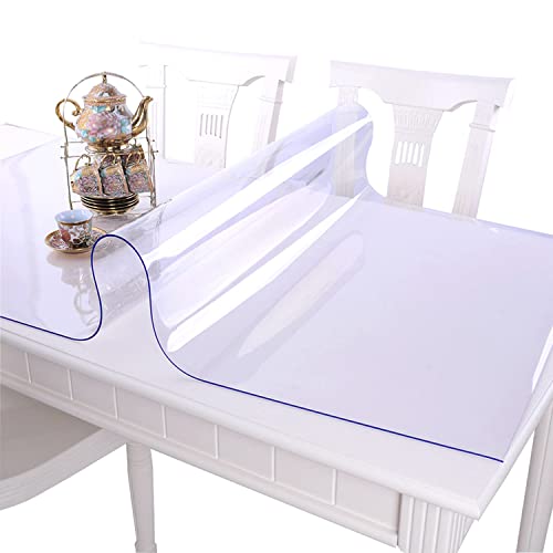 CIEEIN CIEHT Haushalt PVC Transparent Tischdecke Tischmatte Schreibtisch Tischfolie Schutzfolie Rechteck Quadrat Dicke 1.5MM Wasserdicht 50 * 100cm von CIEEIN CIEHT