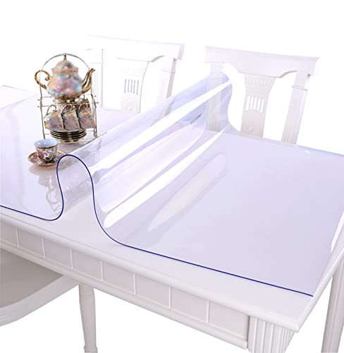 CIEEIN CIEHT Haushalt PVC Transparent Tischdecke Tischmatte Schreibtisch Tischfolie Schutzfolie Rechteck Quadrat Dicke 2MM Wasserdicht 100 * 160cm von CIEEIN CIEHT