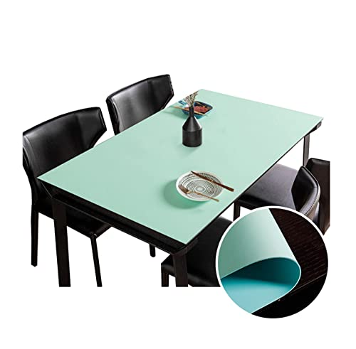 CIEEIN CIEHT PU Tischdecke Tischmatte Schreibtisch Tischfolie Schutzfolie Tischfoli Tischschutz Matte Wasserdicht Grün+Blau 90 * 180cm von CIEEIN CIEHT