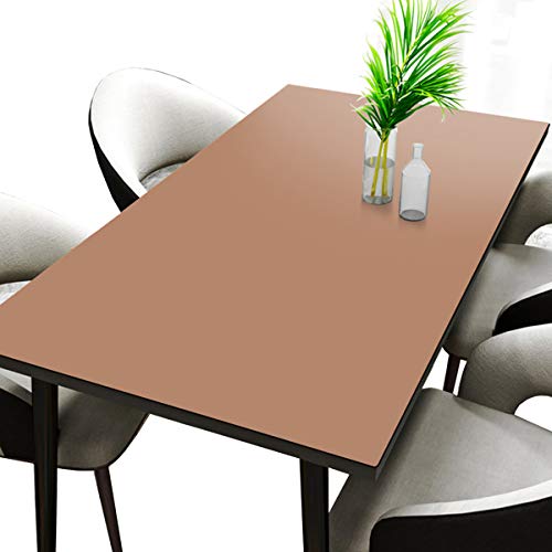 CIEEIN CIEHT PU Tischdecke Tischmatte Schreibtisch Tischfolie Schutzfolie Tischfoli Tischschutz Matte Wasserdicht Khaki+Grau 50 * 160cm von CIEEIN CIEHT