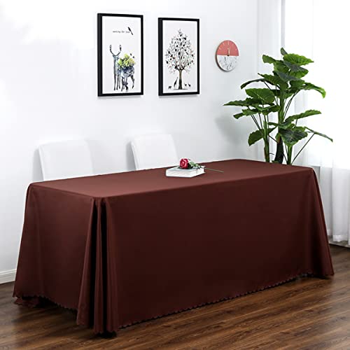 CIEEIN CIEHT Polyester Tischdecke Schreibtisch Tischtuch Tischwäsche Couchtisch Küchentischabdeckung Party Hochzeit Tafeltuch Braun 90 * 150cm von CIEEIN CIEHT