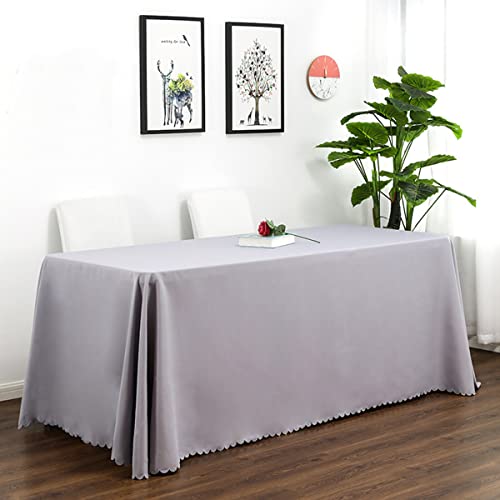 CIEEIN CIEHT Polyester Tischdecke Schreibtisch Tischtuch Tischwäsche Couchtisch Küchentischabdeckung Party Hochzeit Tafeltuch Grau 200 * 300cm von CIEEIN CIEHT